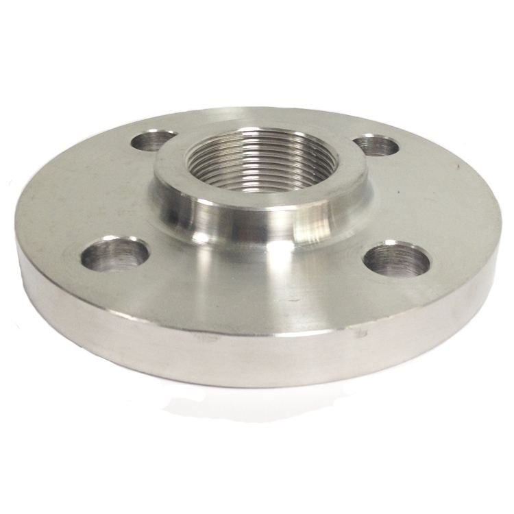Threaded flanges consisting of a flange, a threaded part and a sealing surface of excellent quality