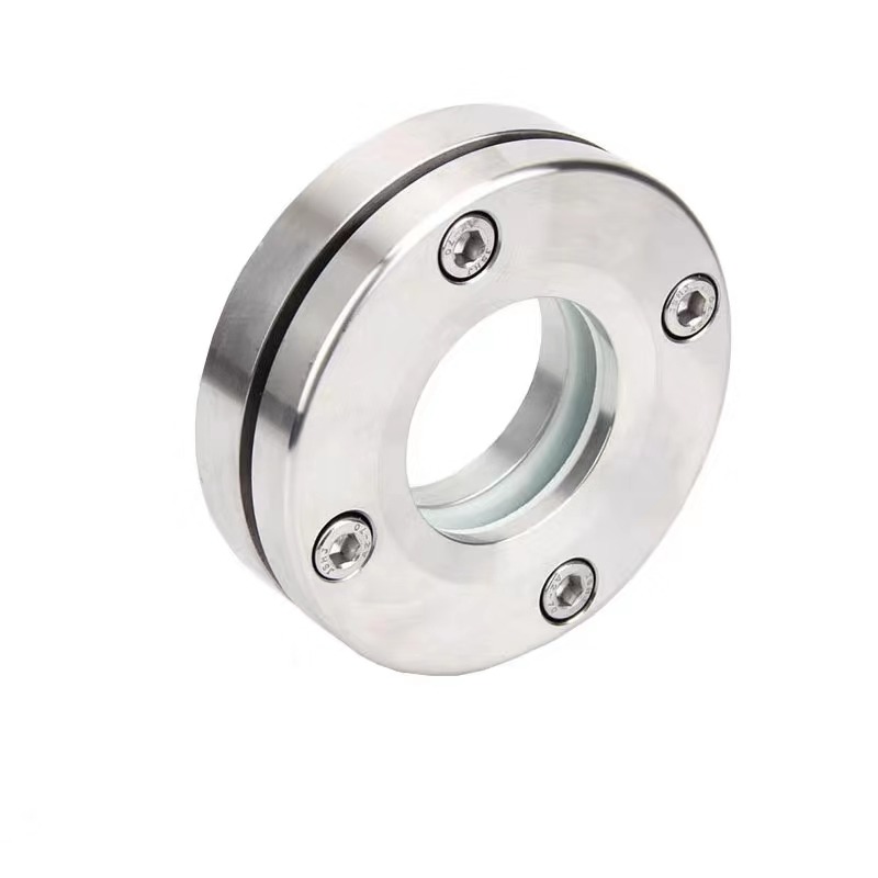 304/316L Stainless Steel Flange Viewing Mirror Hexagonal Manhole Glass Viewing Mirror